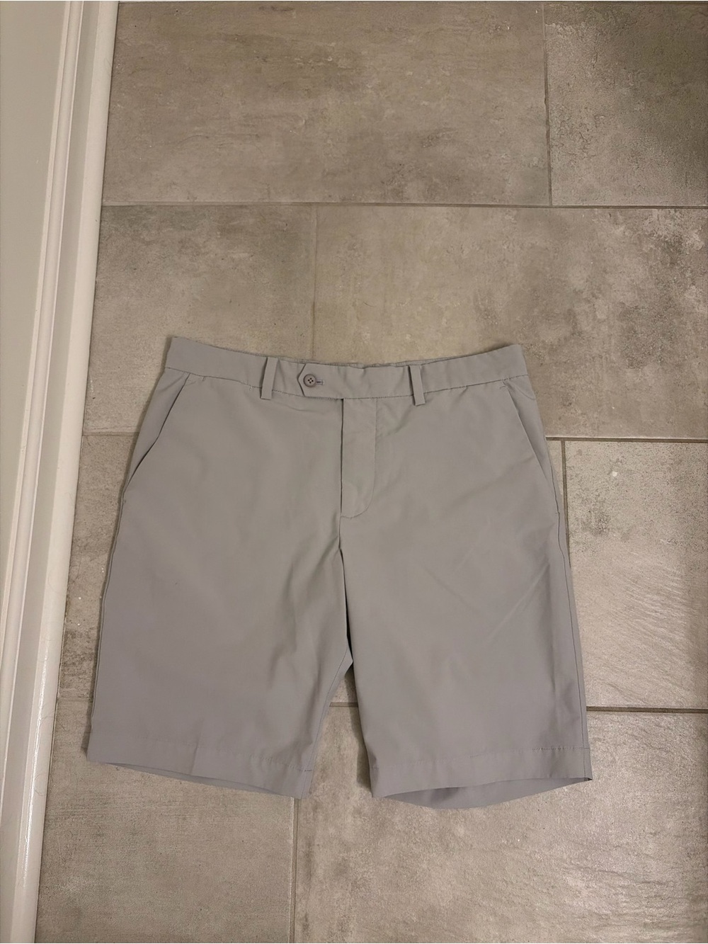 J.Lindeberg Men's Performance Golf Shorts- Gray